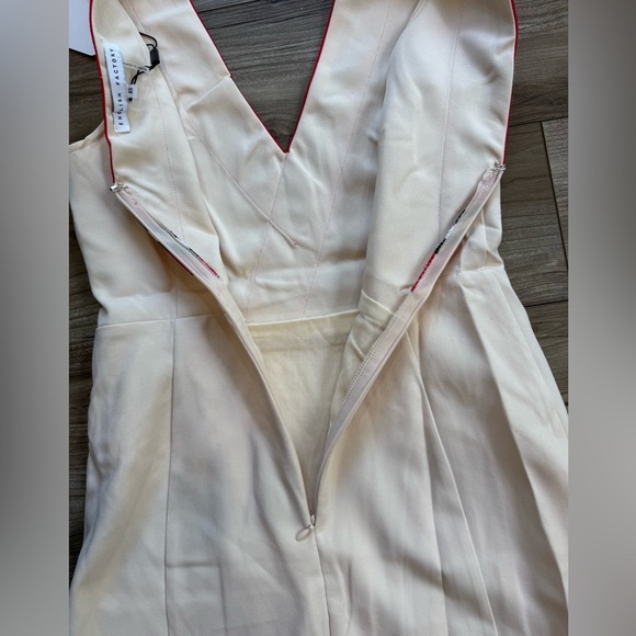 English Factory SLEEVELESS VARSITY STRIPE DRESS IN WHITE Women’s Size XS NWT - Picture 6 of 15